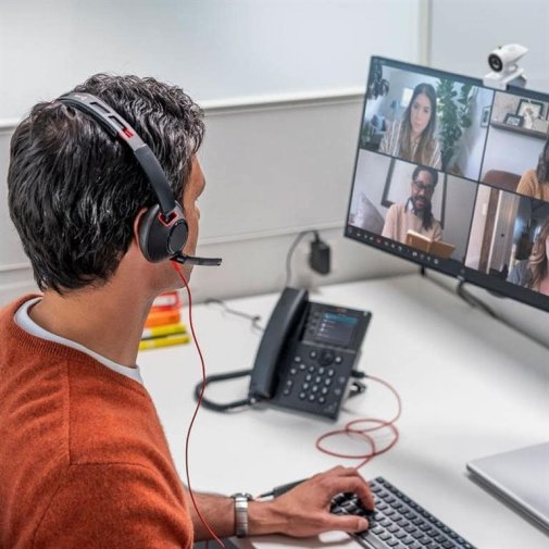 Гарнітура Poly BlackWire 5210 USB-C/A plus 3.5mm Mono Black (8X230AA)