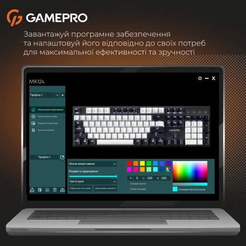 Фото: Клавіатура GamePro Genesis Joker MK144B Red Switches USB Black № 25 | KTC