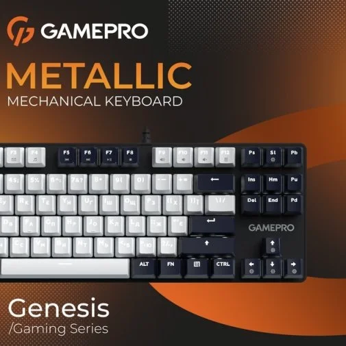 Фото: Клавіатура GamePro Genesis Metallic MK110B Red Switches Black № 27 | KTC