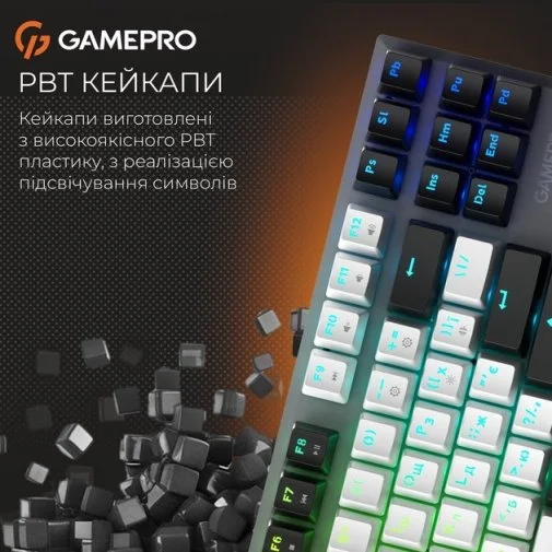 Фото: Клавіатура GamePro Genesis Joker Pro MK124G Red Switches Wireless (MK124G Pro) № 32 | KTC