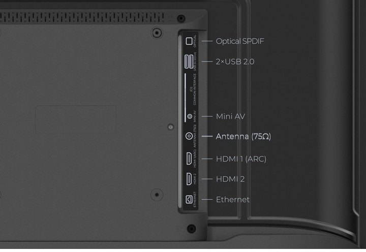 Телевізор QLED Kivi 32H820KB (Google TV, Wi-Fi, 1366x768)