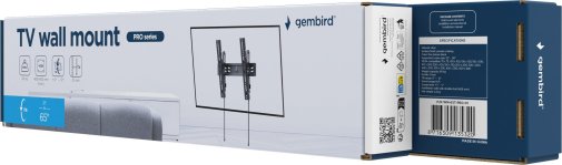 Кронштейн Gembird WM-65T-PRO-01 Black