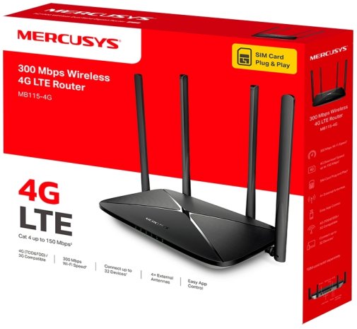 Wi-Fi Роутер Mercusys MB115-4G