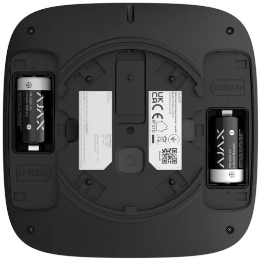 Бездротовий адресний пожежний сповіщувач точковий димовий Ajax EN54 FireProtect (Smoke) Jeweller Black