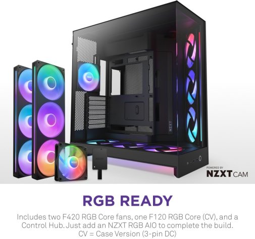 Корпус NZXT H9 Flow RGB+ Black with window (CM-H92FB-P1)