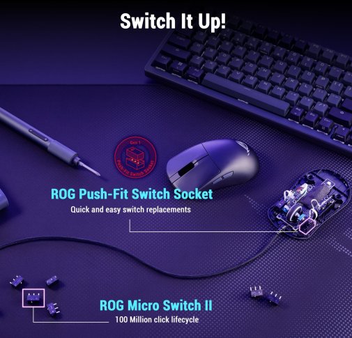 Мишка, Asus ROG Harpe Mini Core USB, Black ( Gaming )