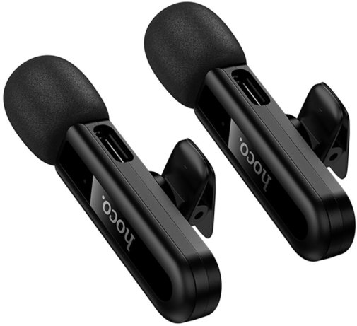 Радіосистема Hoco L20A Fair dual-mic Black (6942007655507)
