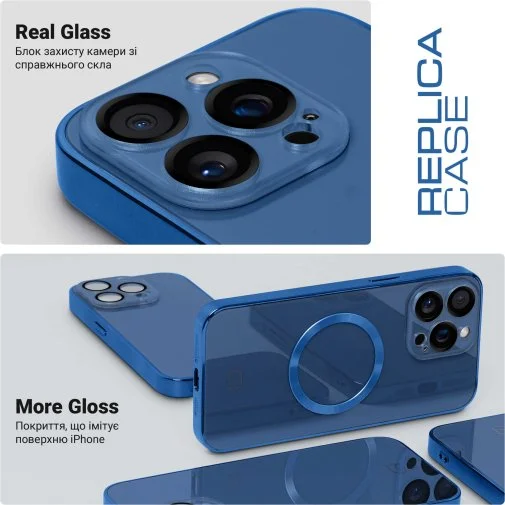 Фото: Чохол ArmorStandart for Apple iPhone 14 Pro - Replica MagSafe Blue (ARM76203) № 9 | KTC