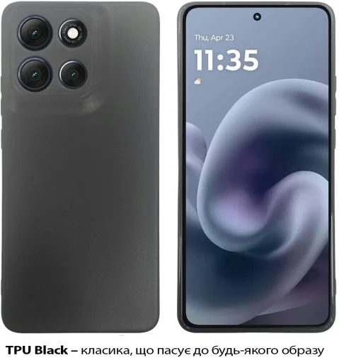 Фото: Чохол BeCover for Motorola Moto G86 - Black (713768) № 9 | KTC
