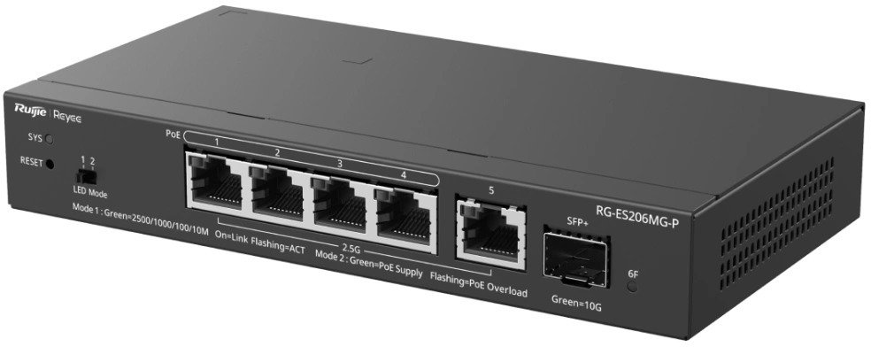 Комутатор Ruijie Reyee RG-ES206MG-P