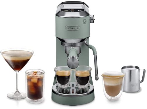 Ріжкова кавоварка DeLonghi EC 890 GR Dedica Duo (EC890GR)