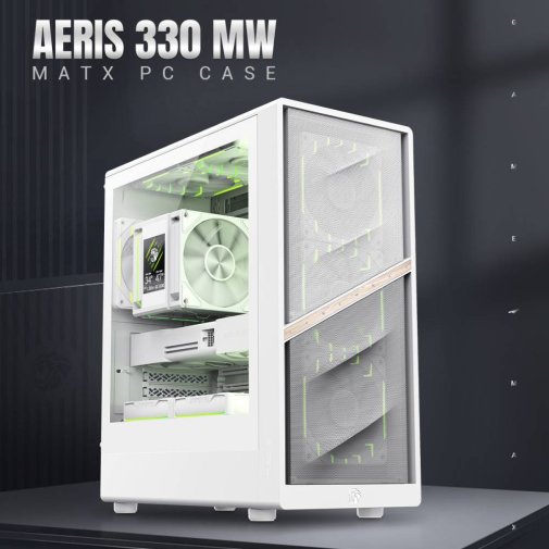 Корпус Gamemax Aeris 330 MW White with window (AERIS 330 MW)