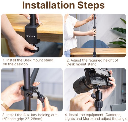 Штатив Ulanzi Vijim Desktop Extendable Light Stand (2487)