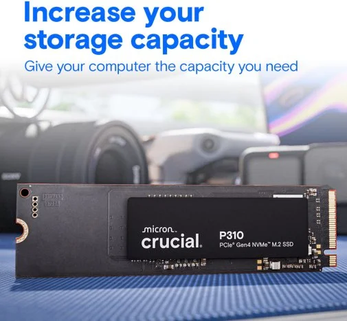 Фото: SSD-накопичувач Crucial P310 2280 PCIe 4.0 x4 NVMe 2TB (CT2000P310SSD8) № 8 | KTC