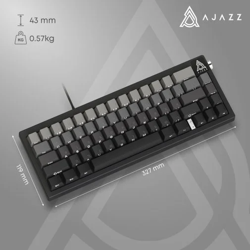 Фото: Клавіатура Ajazz AK650 Day Dream Switches ENG/UKR USB Gradient Black/Grey (AK650-DD-BG) № 30 | KTC
