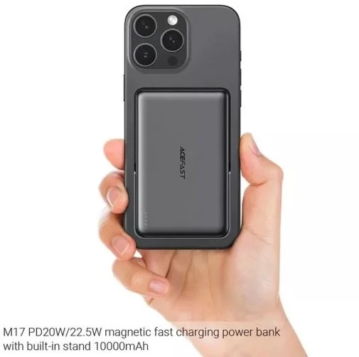 Фото: Батарея універсальна Acefast M17 10000mAh 22.5W Magsafe Black (6974316284000) № 14 | KTC