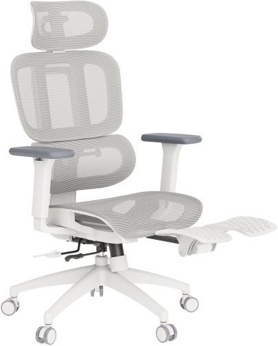 Крісло OfficePro Skyline Footrest OC750 White/Light Gray (OC750-W-LG-LG)