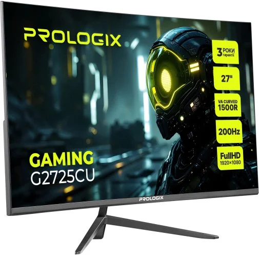 Фото: Монітор ProLogix G2725CU Black - 27" VA / 1920×1080 / 200 Гц / AMD FreeSync № 11 | KTC