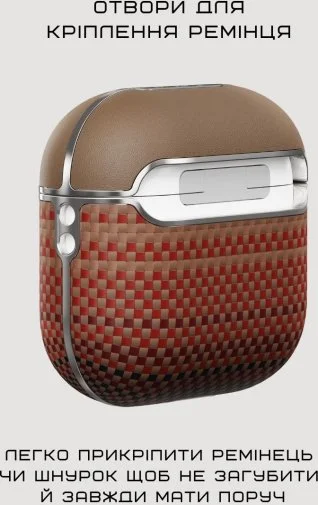 Фото: Чохол Pitaka for Airpods 4th Gen - Aramid Fiber Magnetic Sunset (APM2405) № 23 | KTC