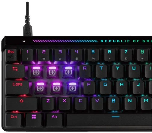 Фото: Клавіатура ASUS ROG Falchion Ace HFX Magnetic Switches 68key USB Black (90MP03VE-BKMA00) № 26 | KTC