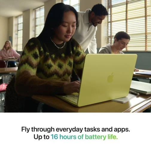 Фото: Вживаний Ноутбук Apple MacBook Neo 2026 13 8/256GB Citrus (MHFD4 A++) практично новий № 16 | KTC