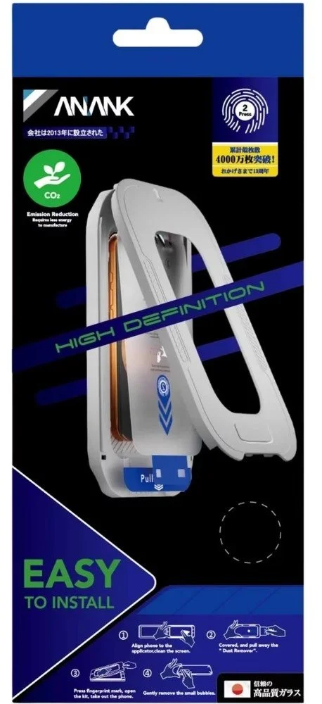 Фото: Захисне скло Anank for Apple iPhone 17 Pro - 2.5D HD 5X Reinforced 1 pcs/2.5D HD Curved Clear 1 pcs with installation box (6975593907750) № 13 | KTC
