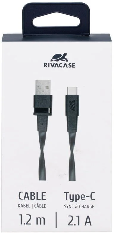 Фото: Кабель Riva PS6002 BK12 AM / Type-C 1.2m Black № 23 | KTC