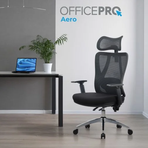 Фото: Крісло OfficePro Aero OC490B Black № 24 | KTC