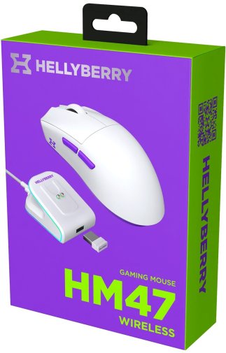 Миша Hator Hellyberry HM47 Wireless/BT White-Violet (HM47_white_violet)
