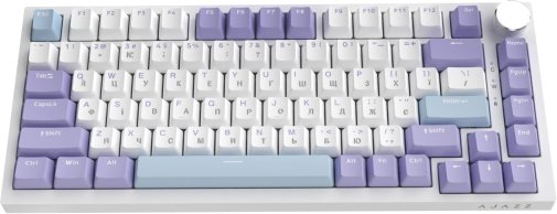Клавіатура Ajazz AK820 Sea Salt Switch ENG/UKR USB White (AK820-SS-PWB)