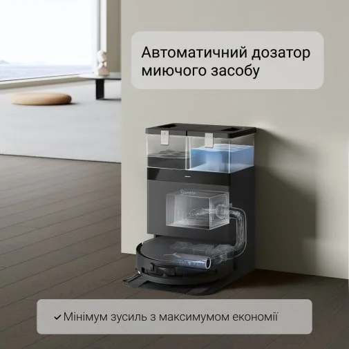 Фото: Робот-пилосос ECOVACS DEEBOT X8 Pro Omni Black (X8 Pro Omni BL) № 38 | KTC