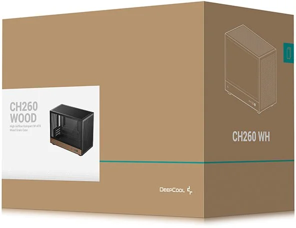 Фото: Корпус Deepcool CH260 Wood Black with window (R-CH260-BKNWM0-G-1) № 22 | KTC