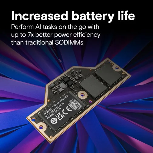 Фото: Оперативна пам’ять Crucial LPCAMM2 DDR5X 1x32GB (CT32G75C2LP5X) № 8 | KTC