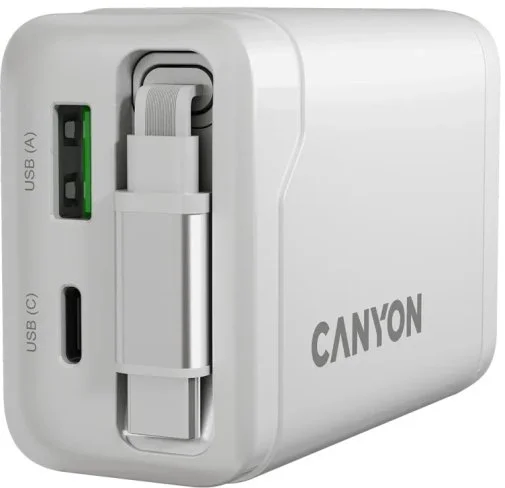 Фото: Зарядний пристрій Canyon OnCharge 65RC GaN 65W White (CNS-CURC65ACW) № 17 | KTC