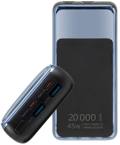 Батарея універсальна Riva RivaPower VA1075 20000mAh 45W Black (RIVAPOWER VA1075 (Black))
