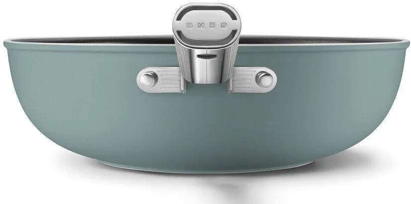 Фото: Сковорода Smeg 50S Retro Style WOK 30cm Emerald Green Matte (WOF3002EGM) № 14 | KTC
