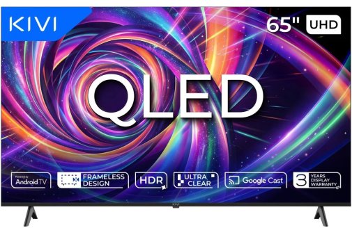 Телевізор QLED Kivi 65U7000MB (Android TV, Wi-Fi, 3840x2160)
