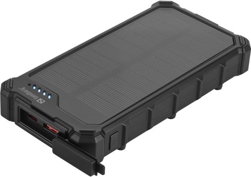 Батарея універсальна Sandberg Solar Powerbank CampLED 10000mAh 22.5W Black (421-23)