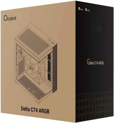 Фото: Корпус Ocypus Delta C74 ARGB Black with window (DELTA-C74-BKD200XX-GL) № 24 | KTC