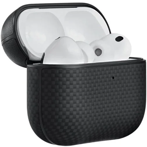Фото: Чохол Pitaka for Airpods Pro 3Gen - Aramid Fiber Magnetic Plain Black/Grey (APM2501) № 5 | KTC