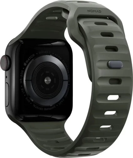 Фото: Ремінець Nomad for Apple Watch 46mm/49mm - Sport Band Ash Green (NM01132585) № 11 | KTC