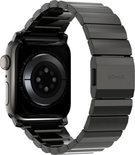 Ремінець Nomad for Apple Watch 46/49mm - Steel Graphite Hardware Graphite (NM1A41BXS0)