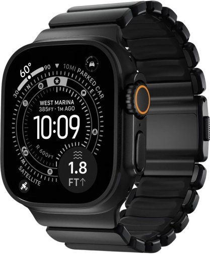 Ремінець Nomad for Apple Watch 46/49mm - Stratos Black Hardware Black (NM011154858)