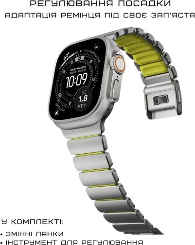 Фото: Ремінець Nomad for Apple Watch 46/49mm - Stratos Natural Hardware Volt (NM011147858) № 16 | KTC
