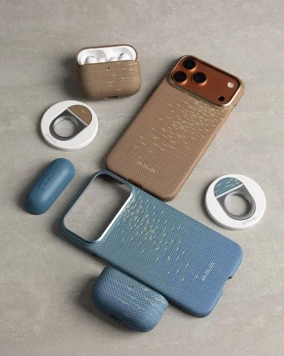 Фото: Чохол Pitaka for Airpods Pro 3th Gen - Aramid Fiber Magnetic Golden Glint (APM2504) № 12 | KTC
