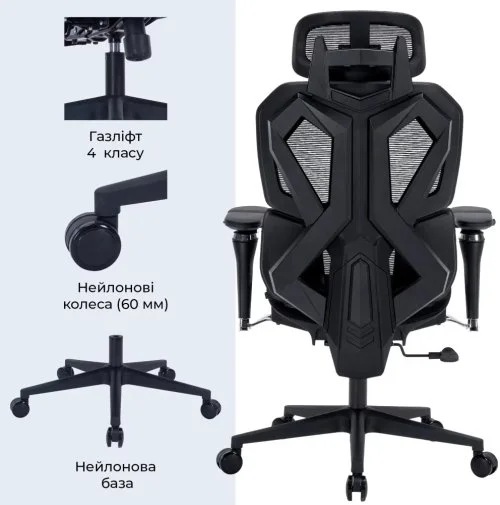 Фото: Крісло GamePro EDGE Black (GC820MB) № 17 | KTC