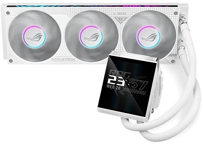 Фото: Система рідинного охолодження ASUS ROG Strix LC IV 360 ARGB LCD White (90RC01M2-B0EAY0) № 13 | KTC