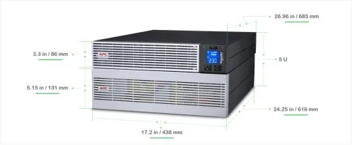 Фото: ДБЖ APC Easy-UPS 6000W 6000VA (SRVL6KRILRK) № 17 | KTC