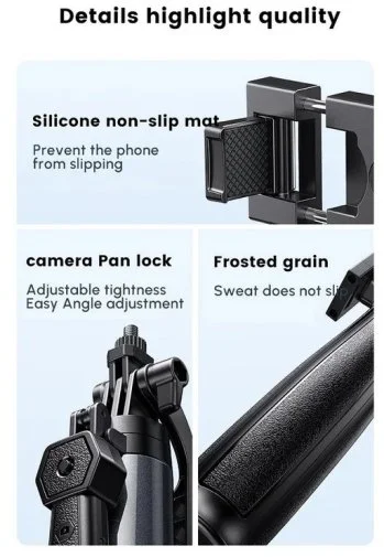 Фото: Штатив UGREEN LP849 4-Leg Bluetooth Selfie Stick Tripod Stand (UGR-45301) № 14 | KTC