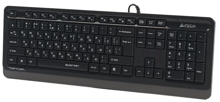 Фото: Клавіатура A4tech Fstyler FK10Q USB Black (FK10Q Grey) № 9 | KTC